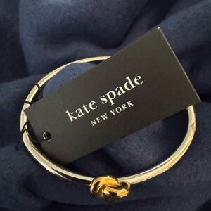 Kate Spade NWT Gold and Silver Twist Bangle Bracelet